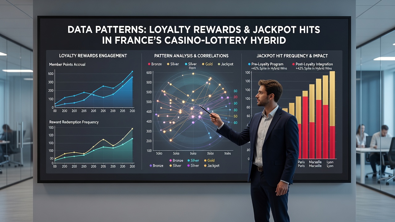 Charts and graphs illustrating jackpot hit rates influenced by loyalty reward tiers in France